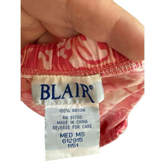 90's Vintage Blair Womens Long Pink Butterfly Maxi Skirt sz M Feminine Y2K Rayon - Picture 5 of 5